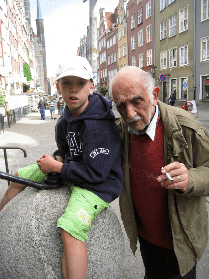 1. Alexander Pyatigorsky with his adopted grandson Alexander. Photo Lyudmila Pyatigorskaya